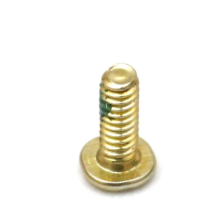 Gold zinc plated phillips flat machine screws for laptop